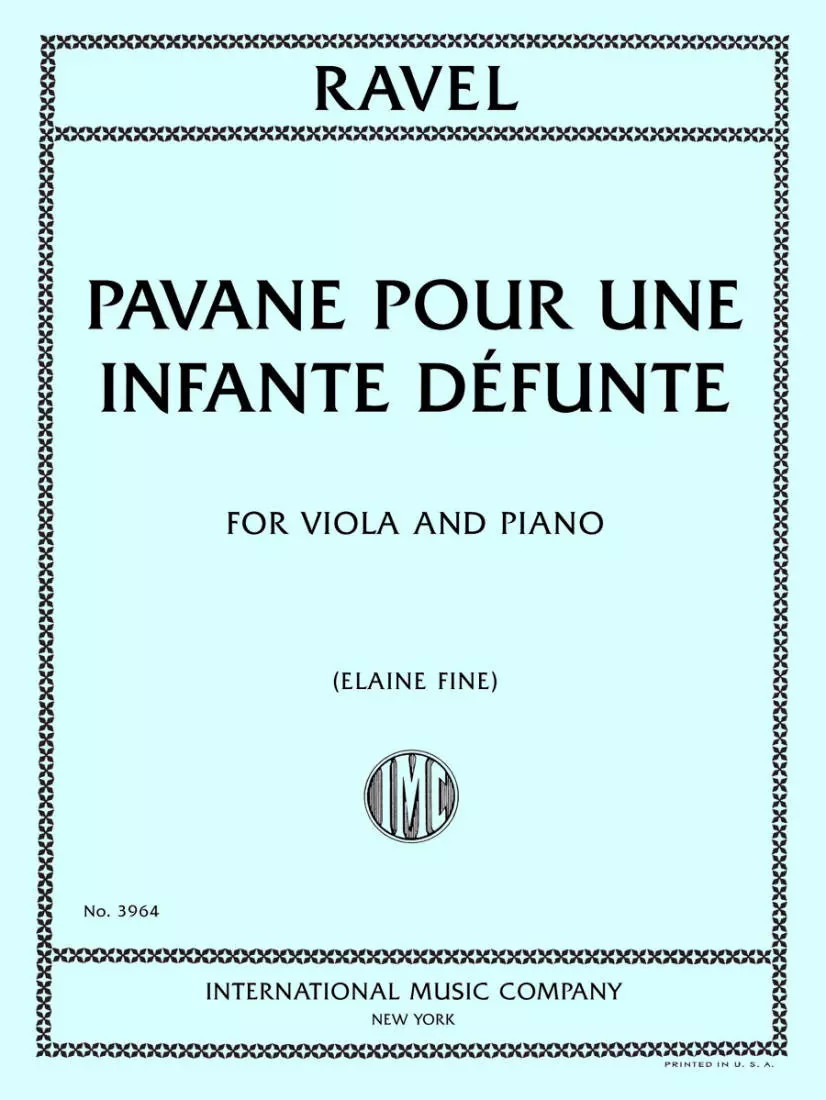 Pavane pour une Infante Defunte - Ravel/Fine - Viola - Book
