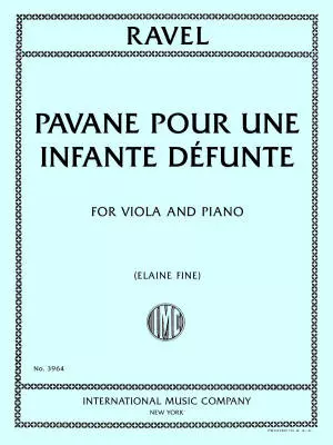International Music Company - Pavane pour une Infante Defunte - Ravel/Fine - Viola - Book