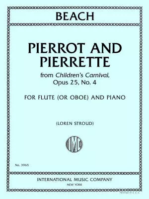 International Music Company - Pierrot and Pierrette, from Childrens Carnival, Opus 25, No. 4 - Beach/Stroud - Flute or Oboe/Piano - Sheet