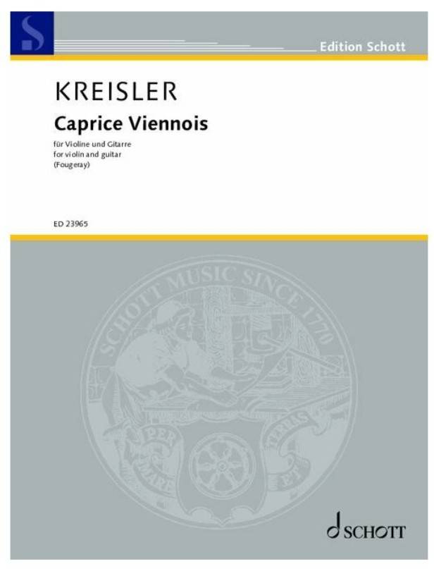 Caprice Viennois, Op. 2 - Kreisler/Fougeray - Violin/Guitar