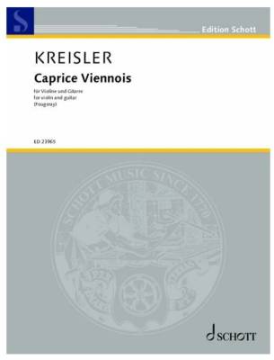 Schott - Caprice Viennois, Op. 2 - Kreisler/Fougeray - Violin/Guitar