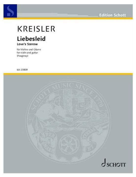 Liebesleid (Love\'s Sorrow) - Kreisler/Fougeray - Violin/Guitar