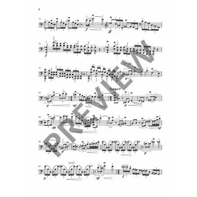 Sonata: the Death of Don Quixote - Halffter - Cello - Sheet
