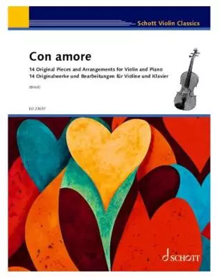 Schott - Con Amore: 14 Original Pieces and Arrangements - Birtel - Violin/Piano - Book