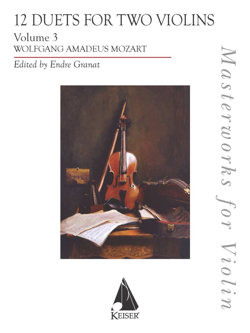 12 Duets for Two Violins, Volume 3 - Mozart/Granat - Violin Duet