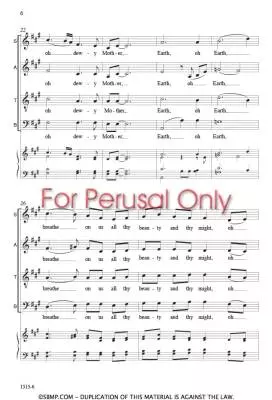 Oh Earth - Hammell - Choral Octavo - SATB A Cappella