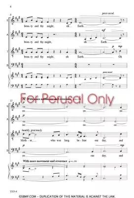 Oh Earth - Hammell - Choral Octavo - SATB A Cappella