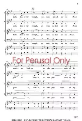 Oh Earth - Hammell - Choral Octavo - SATB A Cappella