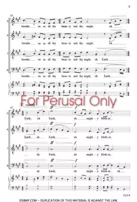 Oh Earth - Hammell - Choral Octavo - SATB A Cappella
