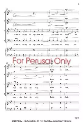 Oh Earth - Hammell - Choral Octavo - SATB A Cappella