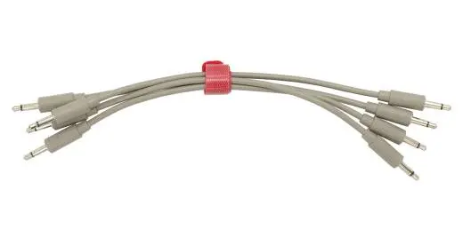 Intellijel - Patch Cables 3.5mm TS to same - 15cm - Grey (4 Pack)