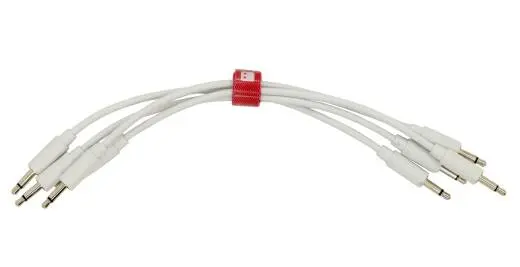 Intellijel - Patch Cables 3.5mm TS to same - 15cm - White (4 Pack)