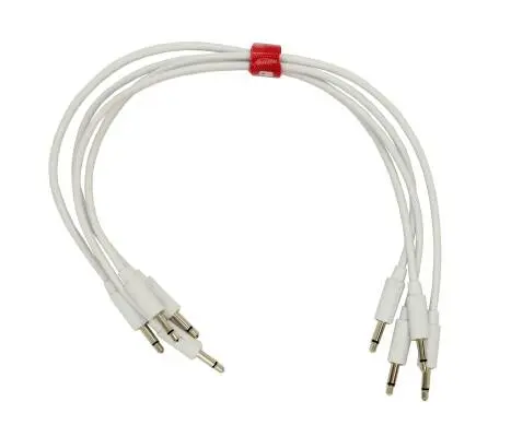 Intellijel - Patch Cables 3.5mm TS to same - 30cm - White (4 Pack)