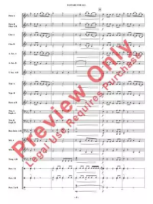Fanfare for All - Shaffer - Concert Band - Multi-Level