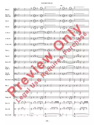 Fanfare for All - Shaffer - Concert Band - Multi-Level