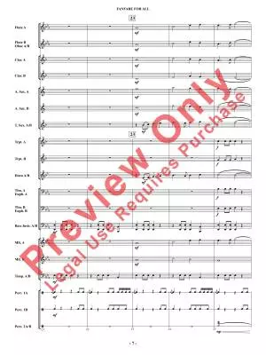 Fanfare for All - Shaffer - Concert Band - Multi-Level