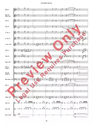 Fanfare for All - Shaffer - Concert Band - Multi-Level
