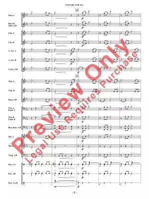 Fanfare for All - Shaffer - Concert Band - Multi-Level