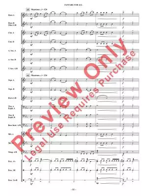 Fanfare for All - Shaffer - Concert Band - Multi-Level