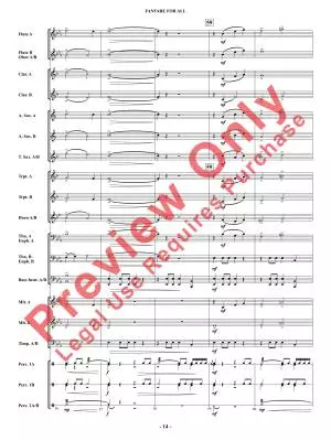 Fanfare for All - Shaffer - Concert Band - Multi-Level