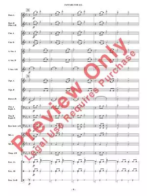 Fanfare for All - Shaffer - Concert Band - Multi-Level