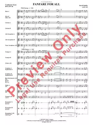 Fanfare for All - Shaffer - Concert Band - Multi-Level