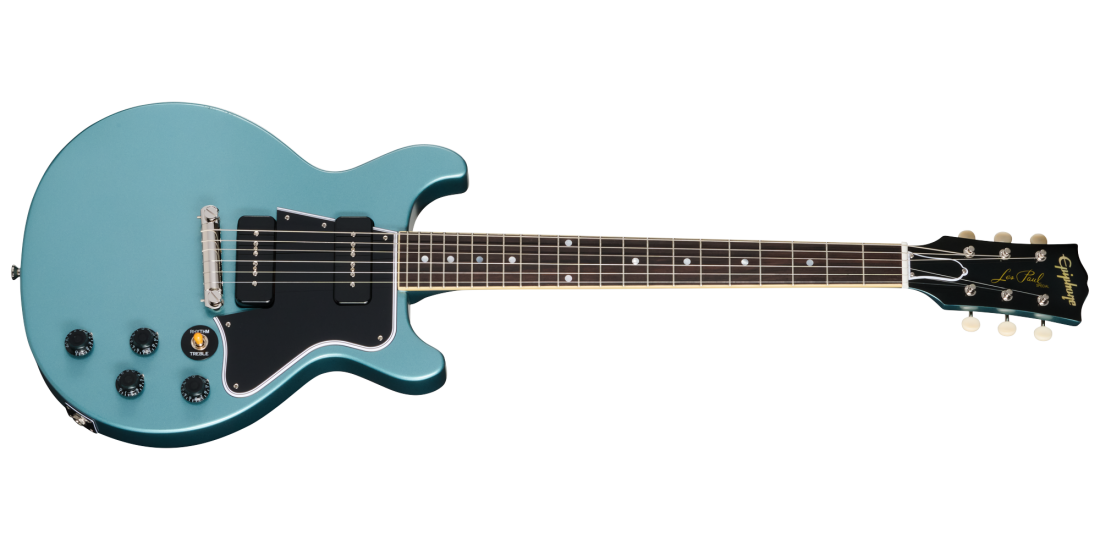 1960 Les Paul Special Double Cut Reissue Electric Guitar with Hardshell Case - Pelham Blue