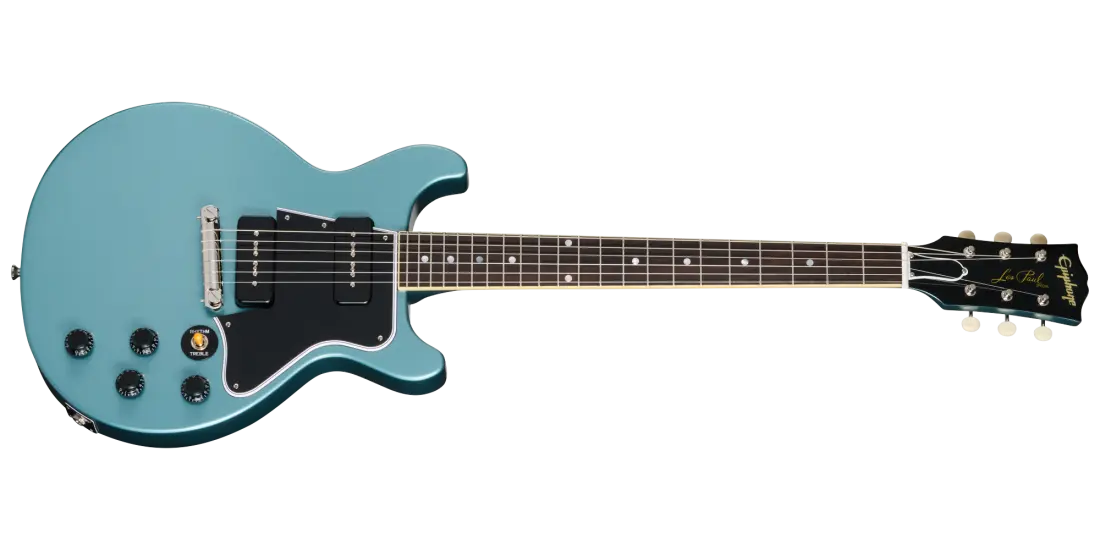1960 Les Paul Special Double Cut Reissue Electric Guitar with Hardshell Case - Pelham Blue