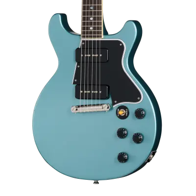 1960 Les Paul Special Double Cut Reissue Electric Guitar with Hardshell Case - Pelham Blue