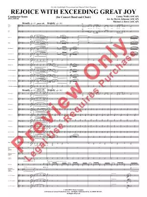 Rejoice with Exceeding Great Joy - Johnson - Concert Band/Choir - Gr. 4