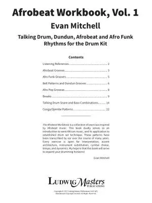 Afrobeat Workbook, Vol. 1 - Mitchell - Drum Set - Book - Gr. 4