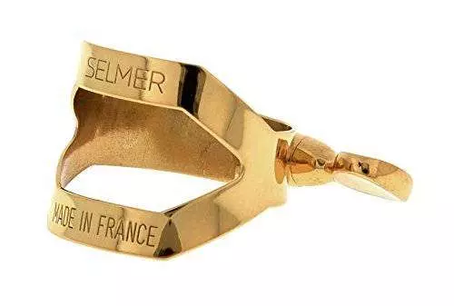 Paris Alto Sax Ligature - Gold Lacquer
