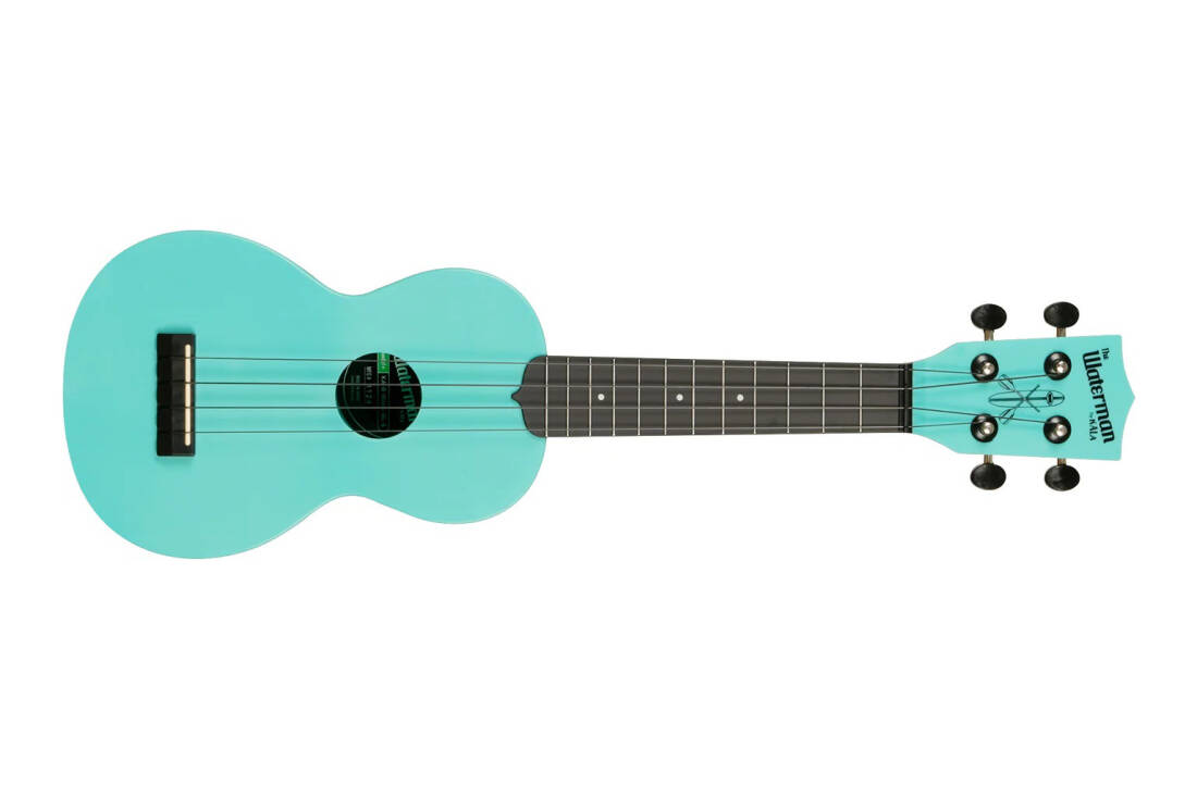 Glow-in-the-Dark Soprano Recycled Waterman Ukulele - Aqua Mist
