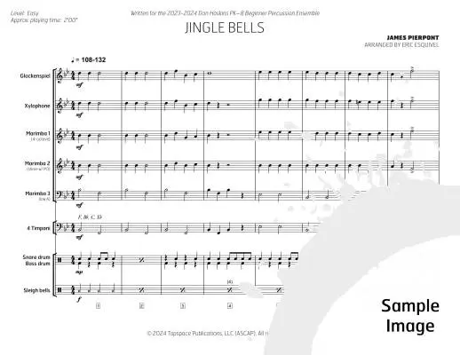 Jingle Bells - Pierpont/Esquivel - Percussion Ensemble
