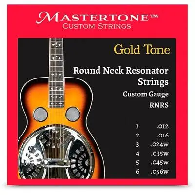 Gold Tone - Round Neck Resonator Strings 12-56 Custom Gauge