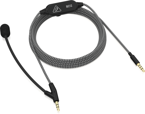 Behringer - BC12 Premium Headphone Cable with Boom Microphone and In-Line Control
