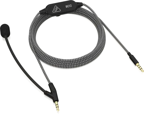 Behringer - BC12 Premium Headphone Cable with Boom Microphone and In-Line Control