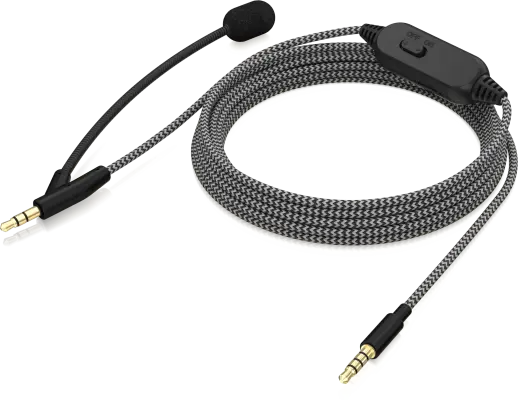 BC12 Premium Headphone Cable with Boom Microphone and In-Line Control
