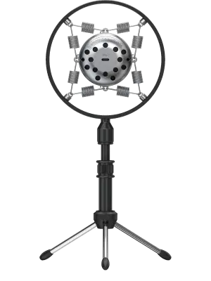 Microphone USB BV635 de style r�tro (suspension � ressorts)