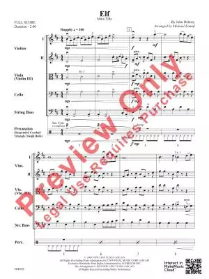 Elf (Main Title) - Debney/Kamuf - String Orchestra - Gr. 2.5