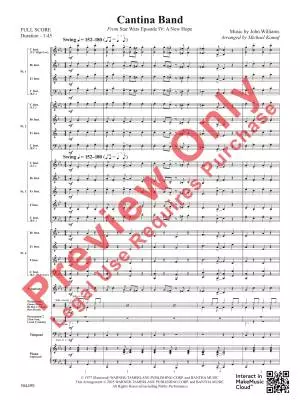 Cantina Band - Williams/Kamuf - Concert Band/String Ensemble (Flex-Band) - Gr. 1.5