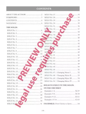 A Tribute to Charley: 50 Rudimental Solos: in Honor of My Studies with Charley Wilcoxon - Karas - Drum Set - Book
