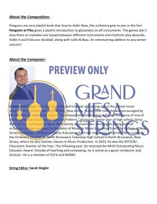 Penguins at Play - Ford - String Orchestra - Gr. 0.5