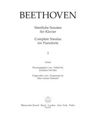 Complete Sonatas For Piano, Vol.1 (with Fingering) - Beethoven/Hamelin - Piano - Book