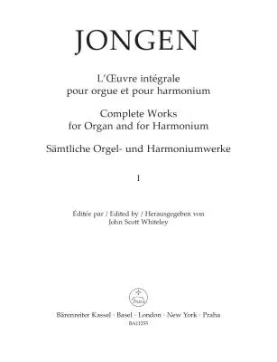 Complete Works for Organ and for Harmonium, Volume 1 - Jongen/Whiteley - Organ - Book