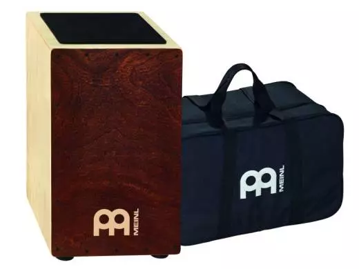 Traditional String Cajon with Bag - Figured Mahogany
