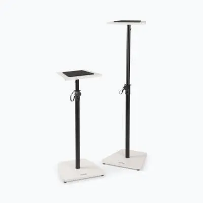 Wood Studio Monitor Stands - White (Pair)