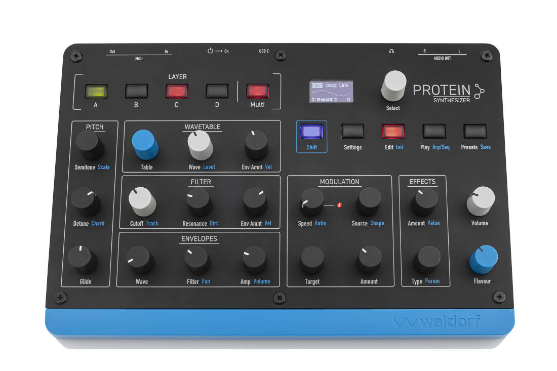 Protein Wavetable Synthesizer