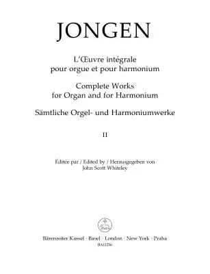 Complete Works for Organ and for Harmonium, Volume 2 - Jongen/Whiteley - Organ - Book
