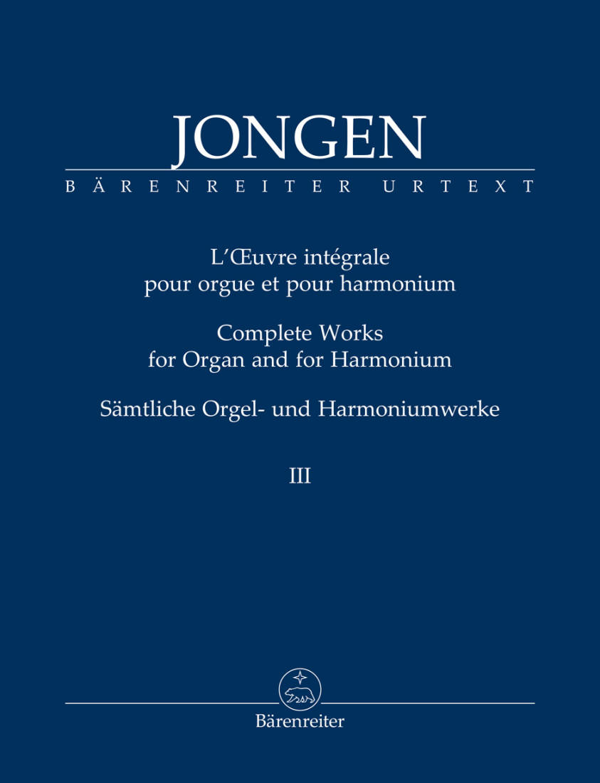 Complete Works for Organ and for Harmonium, Volume 3 - Jongen/Whiteley - Organ - Book